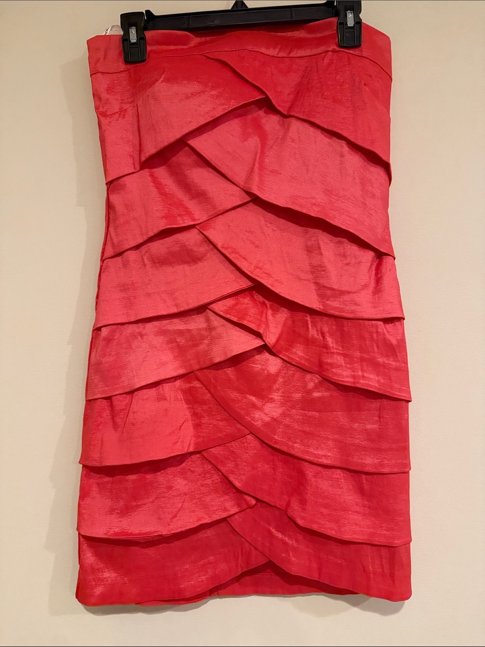 Snap Coral Layered Dress L